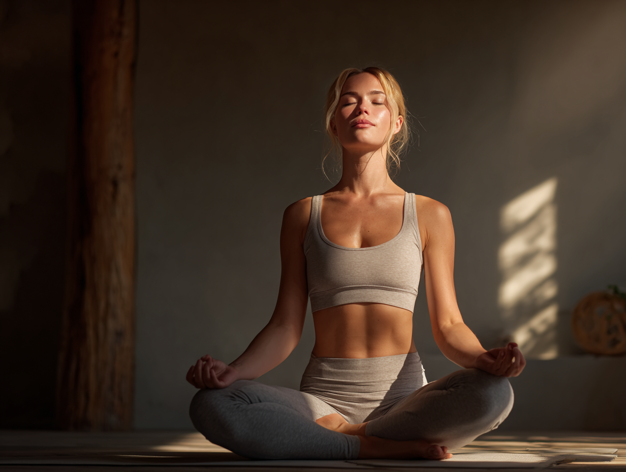 Gruppe von Menschen verschiedener Altersgruppen beim Yoga